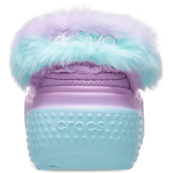 Crocs x Aespa New Lined Stomp Clogs Lilac Blue Men's 8 / Women's 10 NWT - Picture 6 of 15
